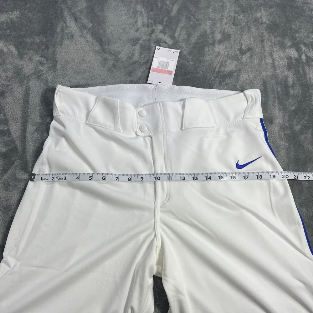 Nike Pants Mens Large White Blue Team Baseball‎ Piped Performance BQ5489-108